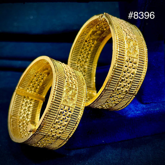 Gold Plated Bridal Wear Bangles, PMJ Model No: 8396
