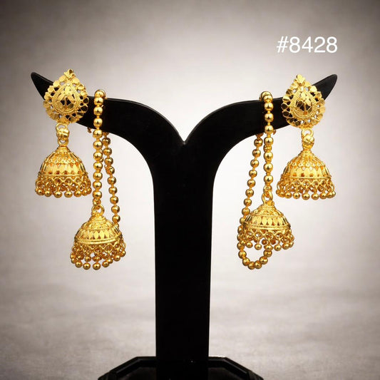 Gold Plated Designer Earrings, PMJ Model No: 8428
