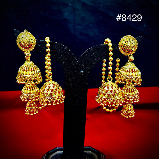 Gold Plated Designer Earrings, PMJ Model No: 8429