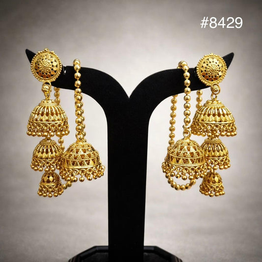 Gold Plated Designer Earrings, PMJ Model No: 8429
