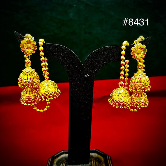 Gold Plated Designer Earrings, PMJ Model No: 8431