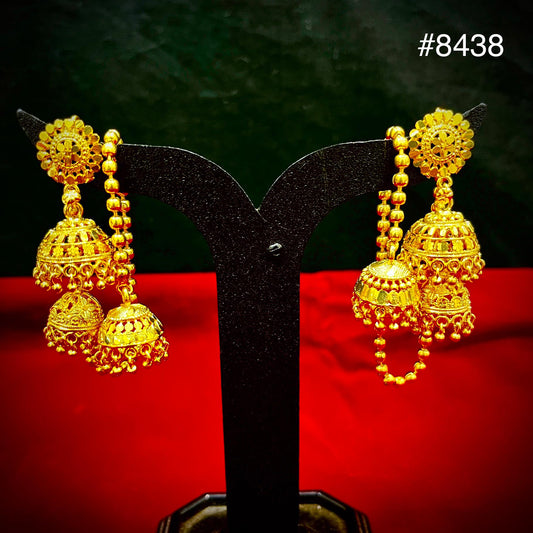 Gold Plated Designer Earrings, PMJ Model No: 8438