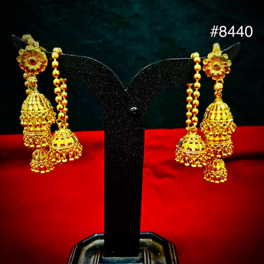 Gold Plated Designer Earrings, PMJ Model No: 8440