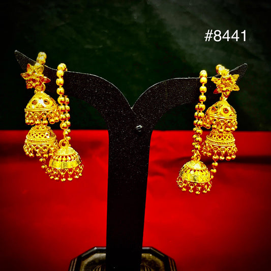 Gold Plated Designer Earrings, PMJ Model No: 8441