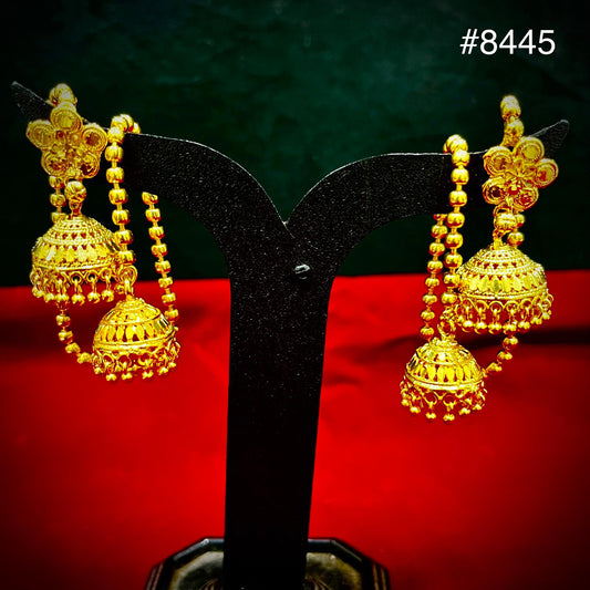 Gold Plated Designer Earrings, PMJ Model No: 8445
