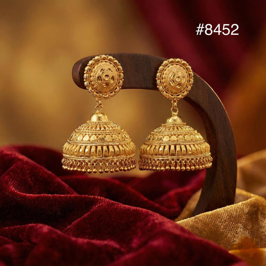 Gold Plated EARRING 1 Gram Gold Plated Jewellery PMJ Model No : 8452