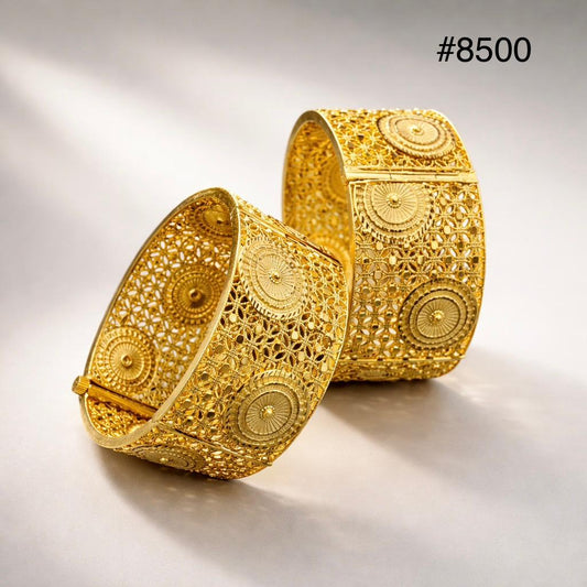 Gold Plated BANGLE 1 Gram Gold Plated Jewellery PMJ Model No : 8500