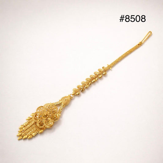 Gold Plated Maang Tika 5 Gram Gold Plated Jewellery PMJ Model No : 8508