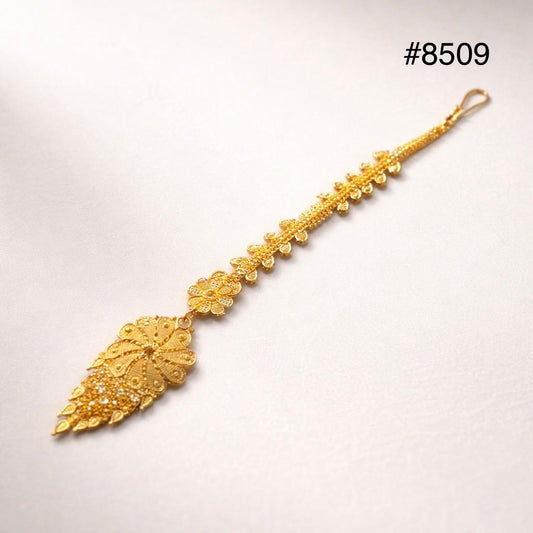 Gold Plated Maang Tika 5 Gram Gold Plated Jewellery PMJ Model No : 8509