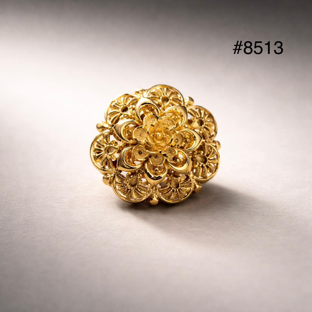Gold Plated Finger Ring 5 Gram Gold Plated Jewellery PMJ Model No : 8513
