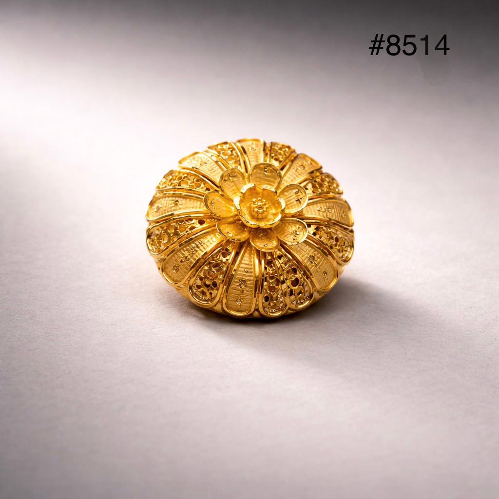 Gold Plated Finger Ring 5 Gram Gold Plated Jewellery PMJ Model No : 8514