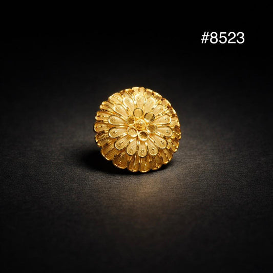 Gold Plated Finger Ring 5 Gram Gold Plated Jewellery PMJ Model No : 8523