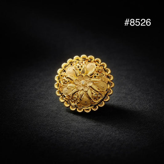 Gold Plated Finger Ring 5 Gram Gold Plated Jewellery PMJ Model No : 8526