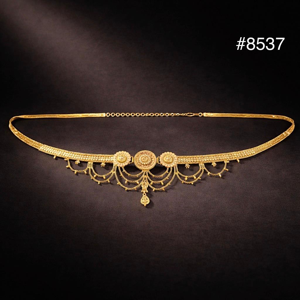 Bridal Wear Gold Plated Waist Belt, PMJ Model No: 8537