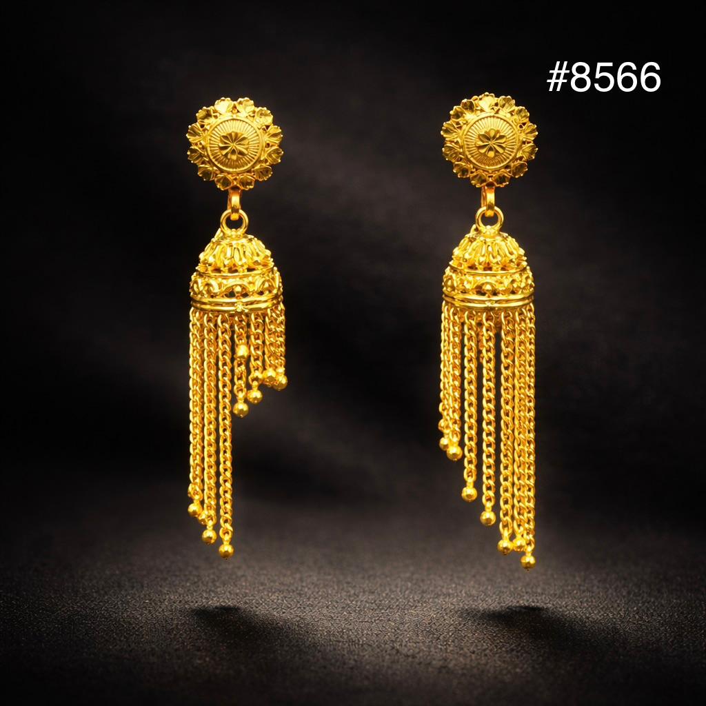 Gold Plated Designer Earrings, PMJ Model No: 8566
