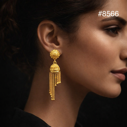 Gold Plated Designer Earrings, PMJ Model No: 8566