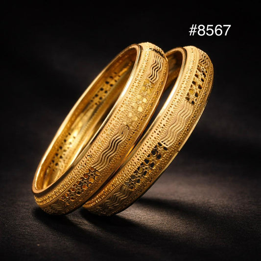 Gold Plated BANGLE 5 Gram Gold Plated Jewellery PMJ Model No : 8567