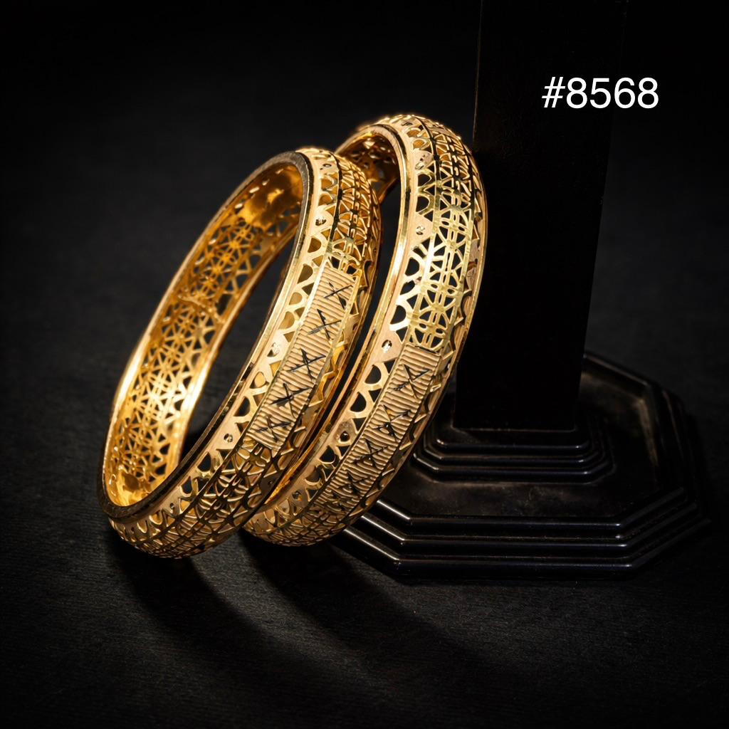 Gold Plated BANGLE 5 Gram Gold Plated Jewellery PMJ Model No : 8568