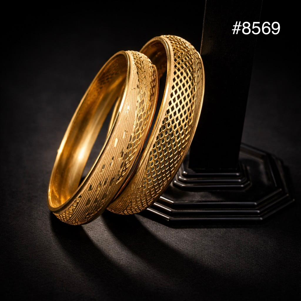 Gold Plated BANGLE 5 Gram Gold Plated Jewellery PMJ Model No : 8569