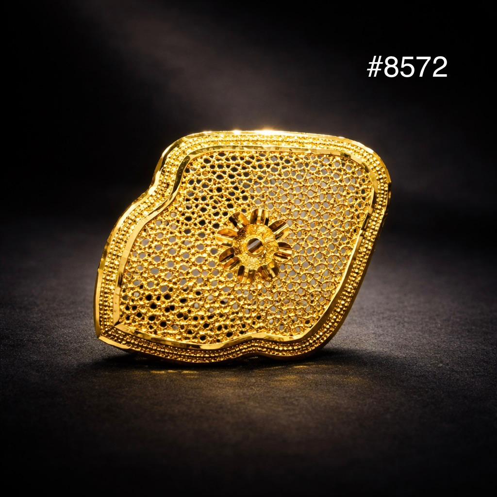 Gold Plated Finger Ring 5 Gram Gold Plated Jewellery PMJ Model No : 8572