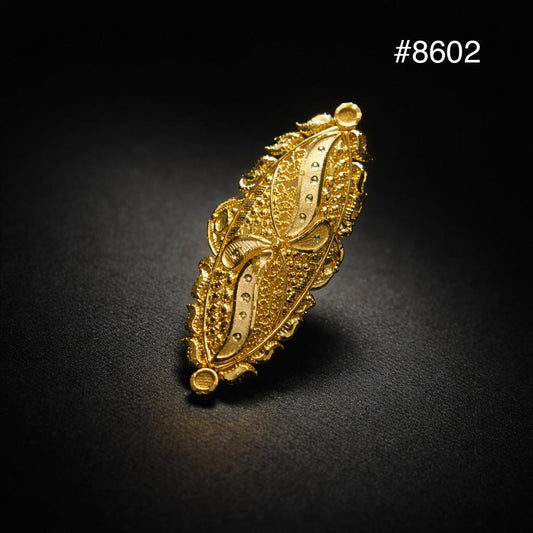 Gold Plated Finger Ring 1.5 Inch Gold Plated Jewellery PMJ Model No : 8602