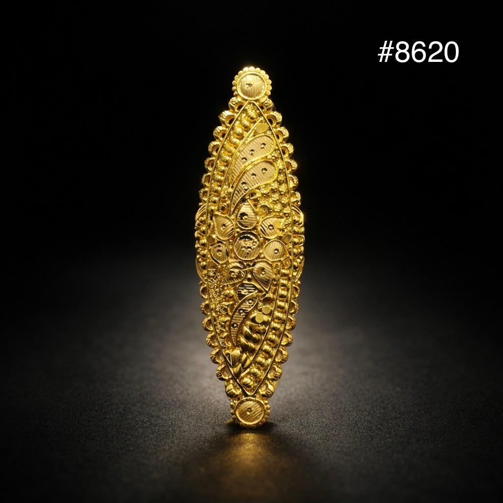 Gold Plated Finger Ring 3.0 Inch Gold Plated Jewellery PMJ Model No : 8620
