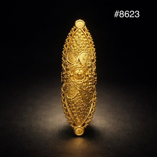 Gold Plated Finger Ring 3.0 Inch Gold Plated Jewellery PMJ Model No : 8623