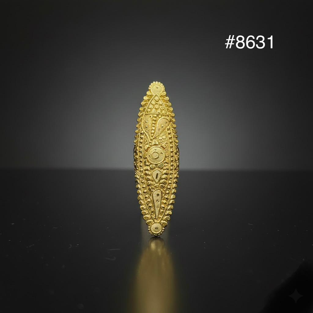 Gold Plated Finger Ring 3.0 Inch Gold Plated Jewellery PMJ Model No : 8631