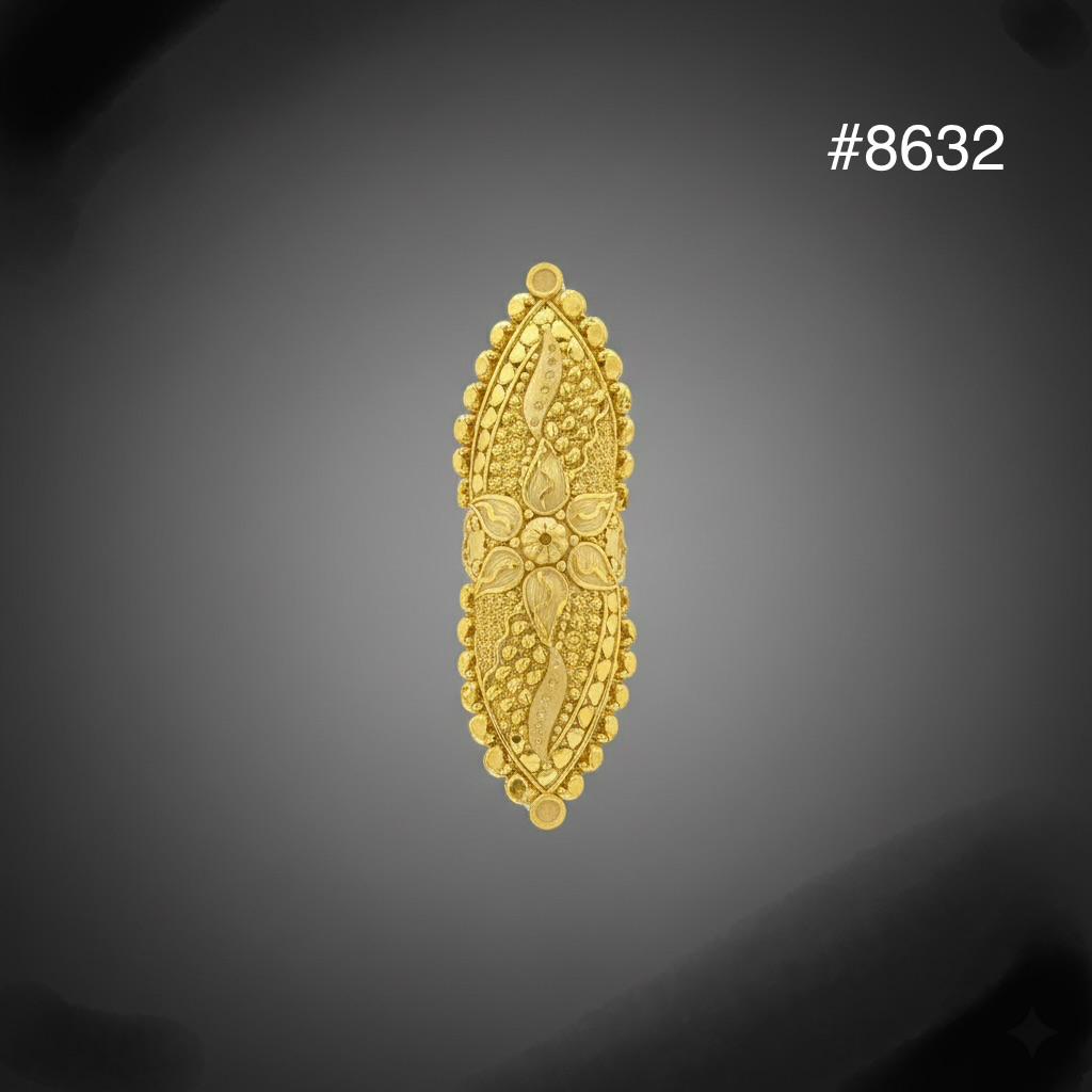 Gold Plated Finger Ring 3.0 Inch Gold Plated Jewellery PMJ Model No : 8632