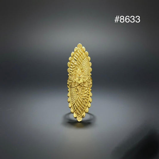 Gold Plated Finger Ring 3.0 Inch Gold Plated Jewellery PMJ Model No : 8633
