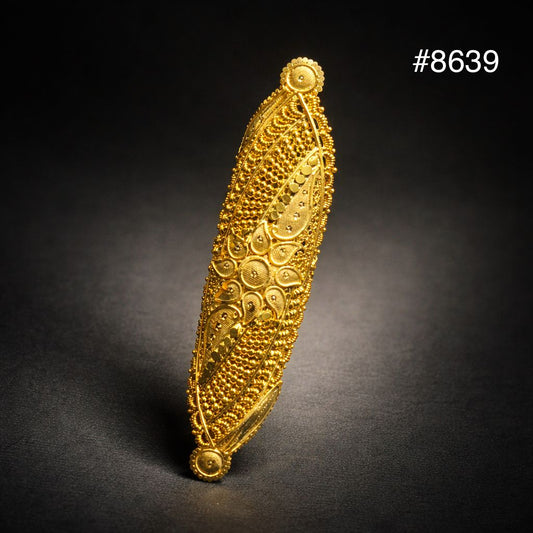 Gold Plated Finger Ring 3.5 Inch Gold Plated Jewellery PMJ Model No : 8639