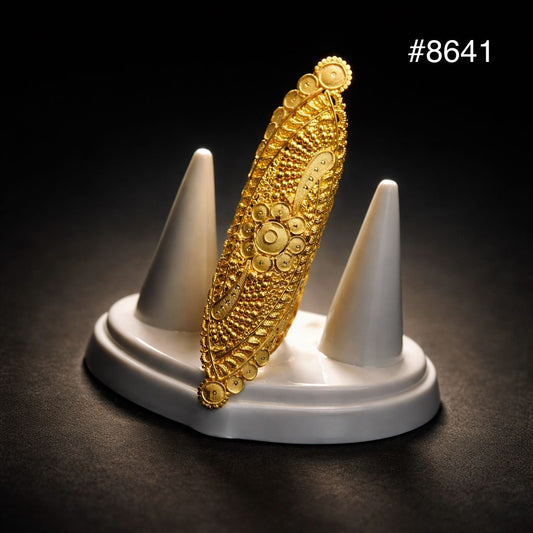 Gold Plated Finger Ring 3.5 Inch Gold Plated Jewellery PMJ Model No : 8641