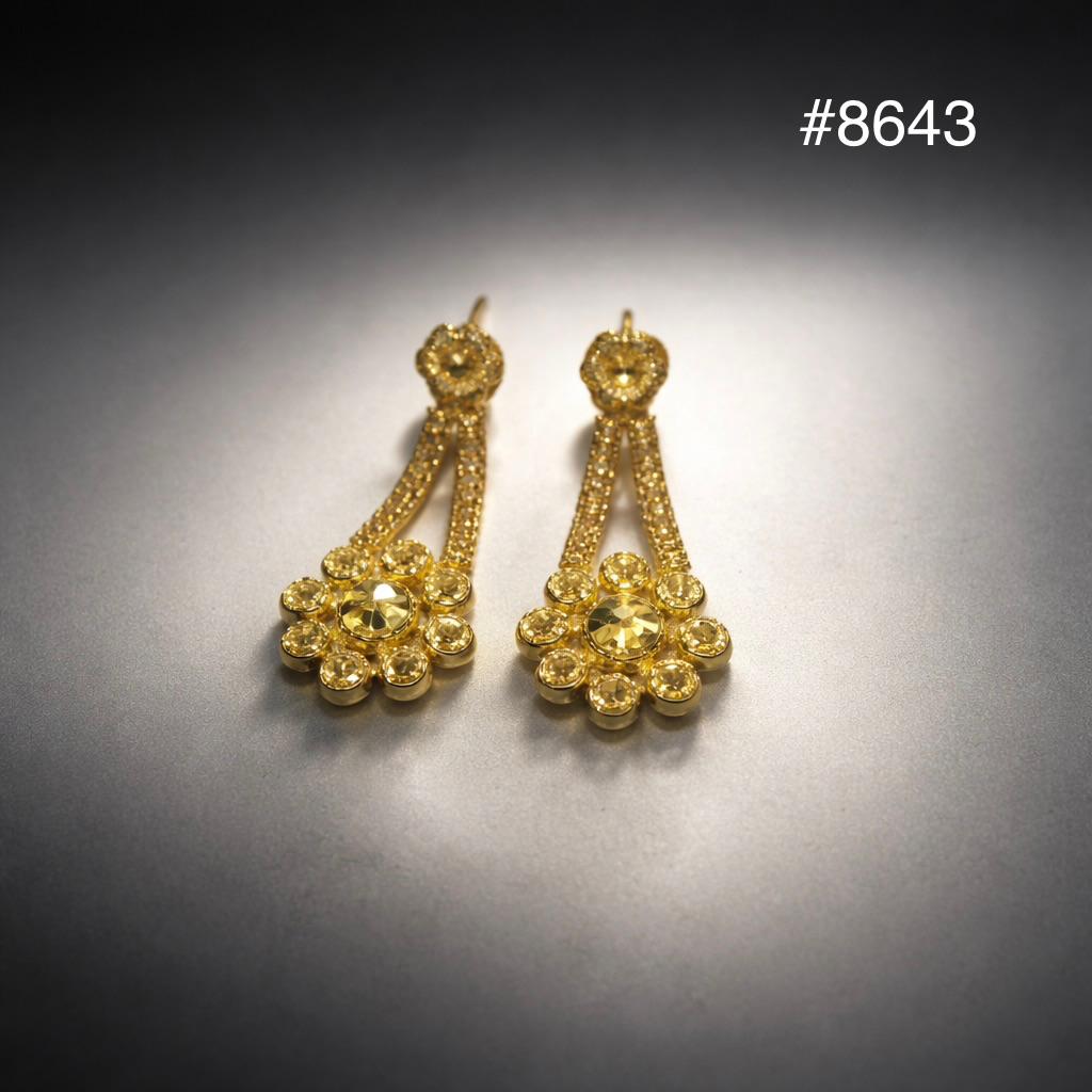 Gold Plated EARRING 1 Gram Gold Plated Jewellery PMJ Model No : 8643