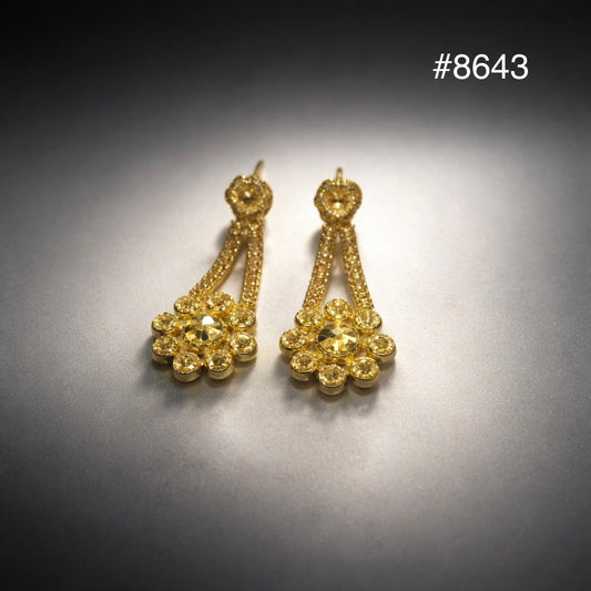 Gold Plated EARRING 1 Gram Gold Plated Jewellery PMJ Model No : 8643