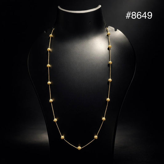 Gold Plated Chain,1 Gram Gold Plated Jewellery PMJ Model No : 8649