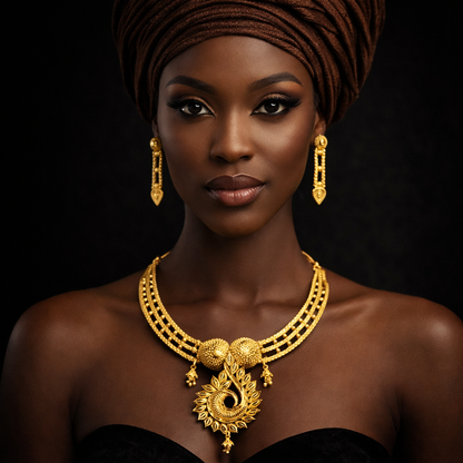 Gold Plated Short NECKLACE 5 Gram Gold Plated Jewellery PMJ Model No : 8665