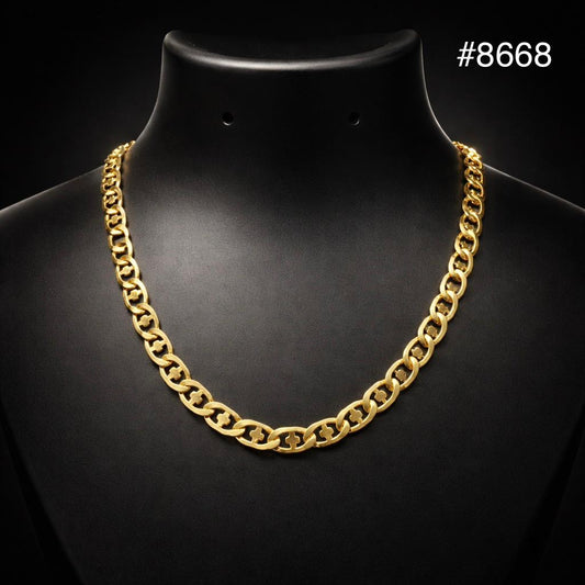 Poojamani Classic Gold Plated Curb Chain –PMJ model no : 8668