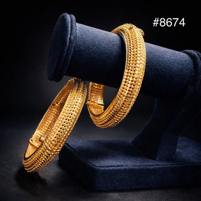 Gold Plated BANGLE 5 Gram Gold Plated Jewellery PMJ Model No : 8674