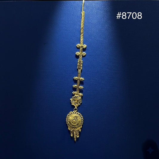 Gold Plated Maang Tika 5 Gram Gold Plated Jewellery PMJ Model No : 8708