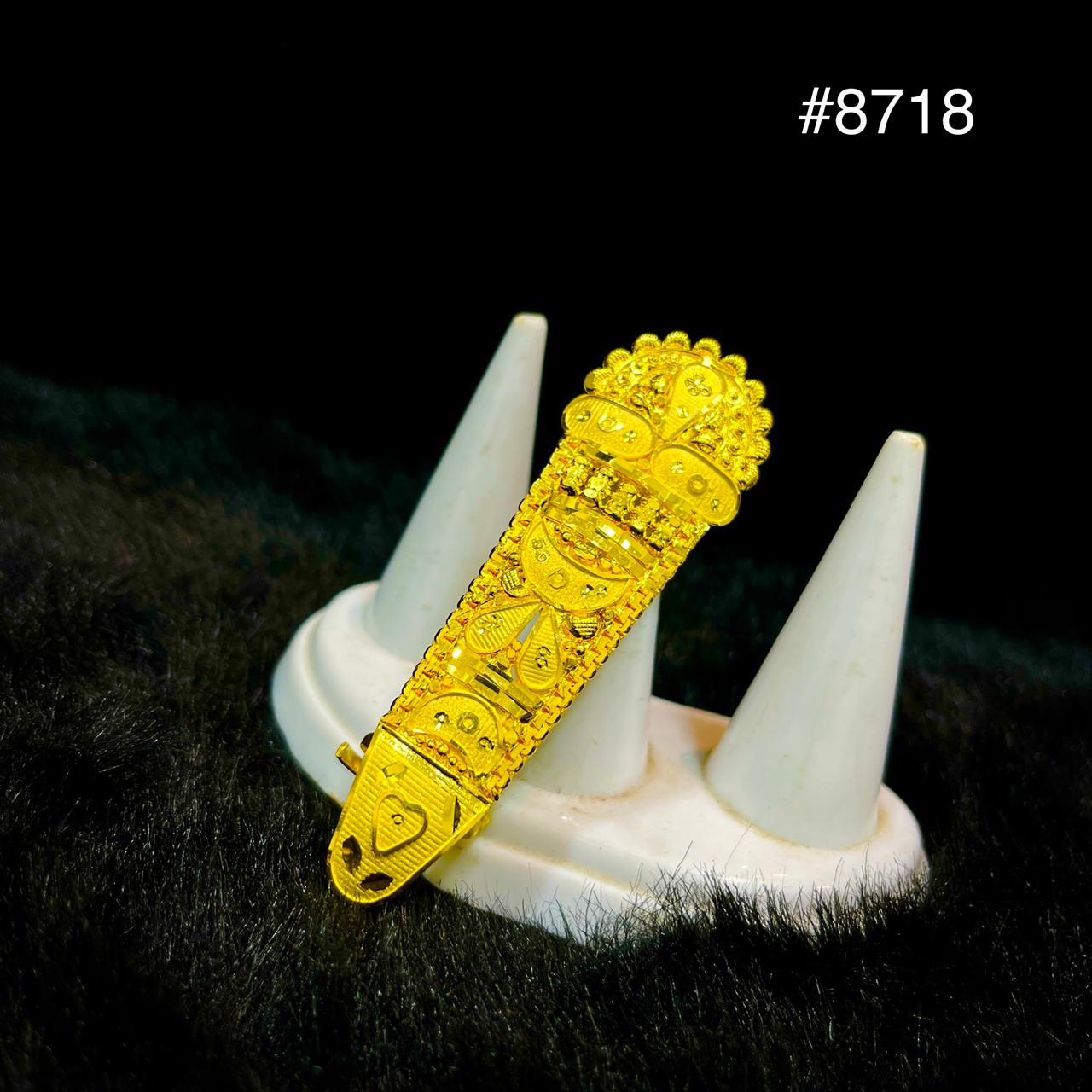 Gold Plated Finger Ring 5 Gram Gold Plated Jewellery PMJ Model No : 8718