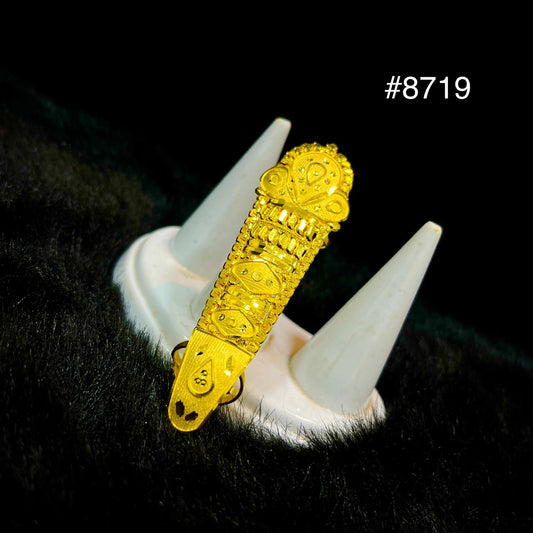 Gold Plated Finger Ring 5 Gram Gold Plated Jewellery PMJ Model No : 8719