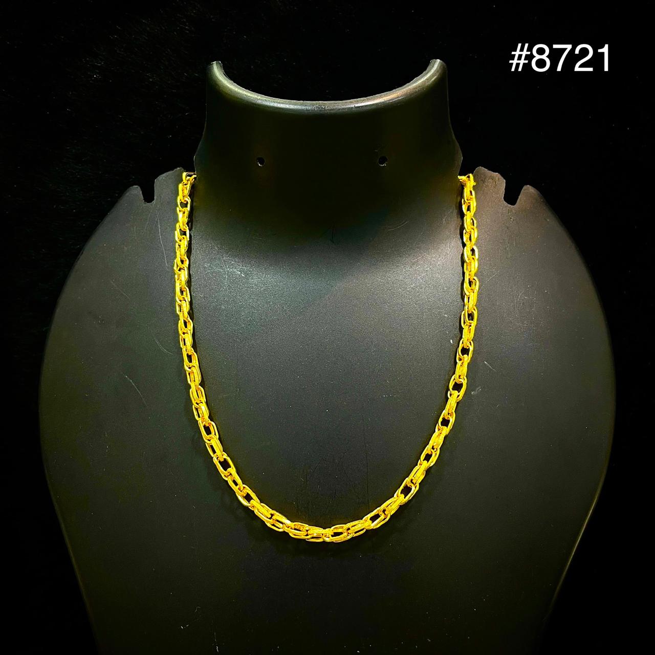 PMJ Designer Interlock Gold Chain Necklace Model no : 8721