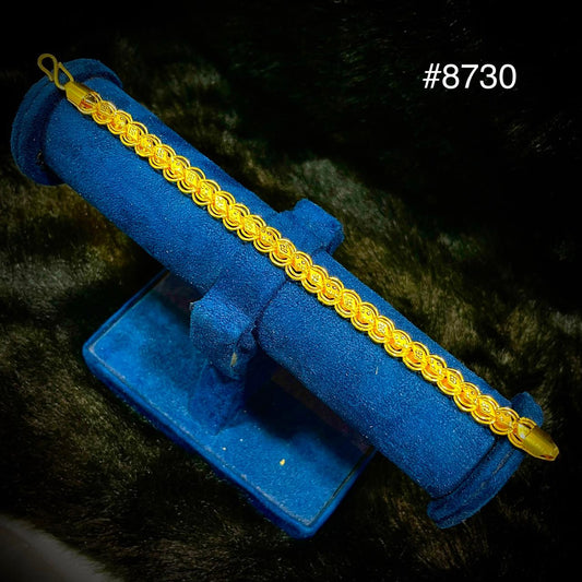 Poojamani Jewellers Traditional Floral Design Gold Bracelet Model No : 8730