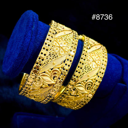 Gold Plated BANGLE 5 Gram Gold Plated Jewellery PMJ Model No : 8736