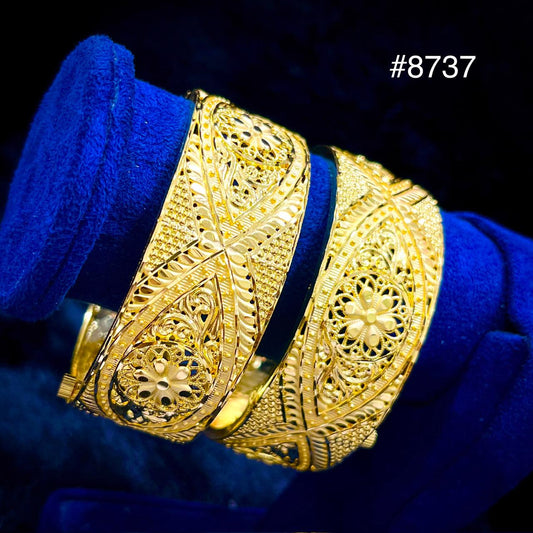 Gold Plated BANGLE 5 Gram Gold Plated Jewellery PMJ Model No : 8737