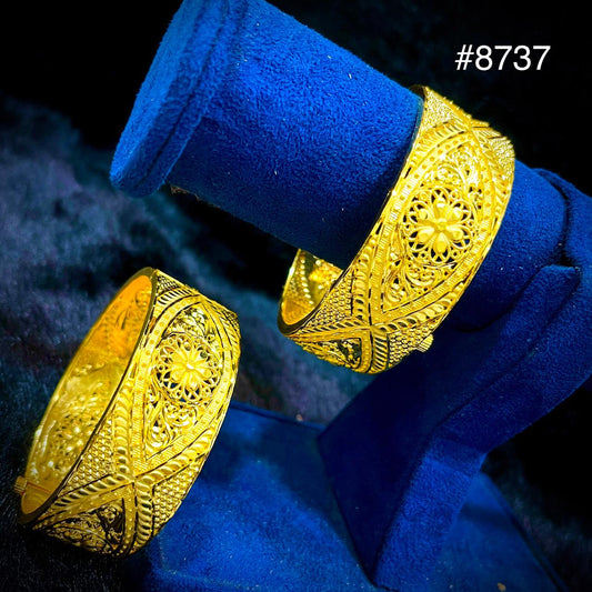 Gold Plated BANGLE 5 Gram Gold Plated Jewellery PMJ Model No : 8737