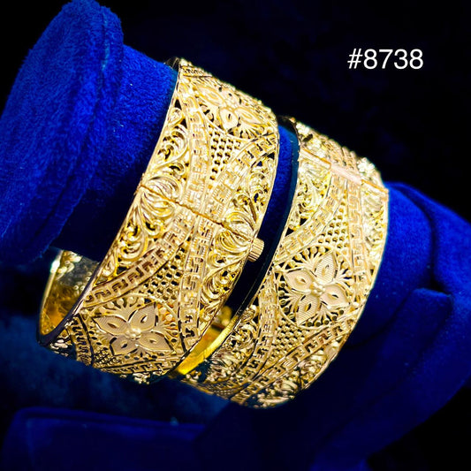 Gold Plated BANGLE 5 Gram Gold Plated Jewellery PMJ Model No : 8738
