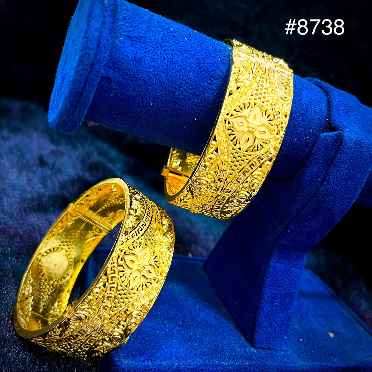 Gold Plated BANGLE 5 Gram Gold Plated Jewellery PMJ Model No : 8738