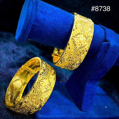 Gold Plated BANGLE 5 Gram Gold Plated Jewellery PMJ Model No : 8738