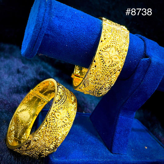 Gold Plated BANGLE 5 Gram Gold Plated Jewellery PMJ Model No : 8738